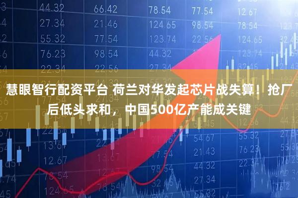 慧眼智行配资平台 荷兰对华发起芯片战失算！抢厂后低头求和，中国500亿产能成关键